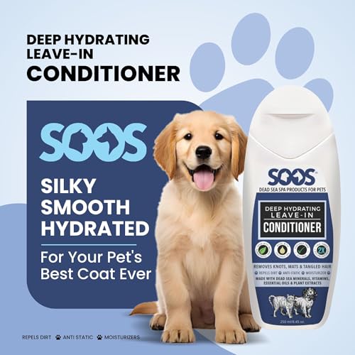 Soos-Pets-Deep-Hydrating-Leave-in-Conditioner-for-Dogs-and-Cats-Natural-Dead-Sea-Minerals-Vitamins-Skin-Moisturizer-Polish-Deeply-Enhance-Coat-Shine-Softness-250ml Soos Pets Deep Hydrating Leave in Conditioner for Dogs and Cats Natural Dead Sea Minerals Vitamins Skin Moisturizer Polish Deeply Enhance Coat Shine Softness 250ml