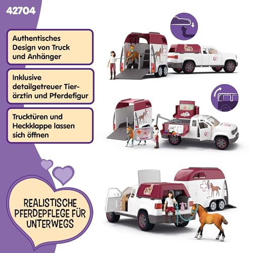 schleich Horse Club | Mobile Tierärztin mit Anhänger 42704 | 90 Teile – Ansicht 3