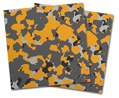 WraptorSkinz Vinyl Craft Cutter Designer 12x12 Sheets WraptorCamo Old School Camouflage Camo Orange - 2 Pack