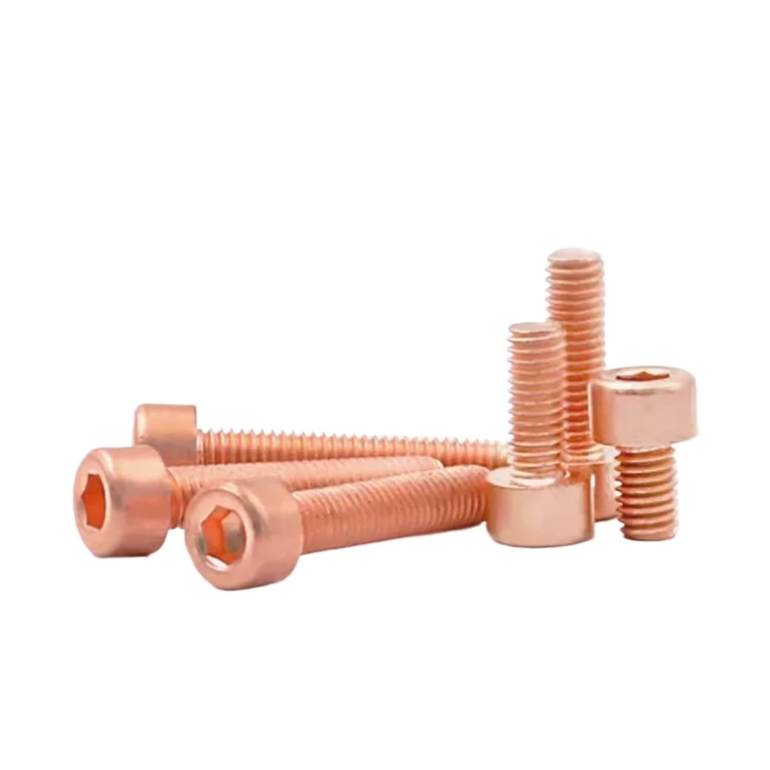 M6 M8 Cylindric Head Bolts Hex Socket Copper Thread Knob Screw Rotating Nail 4mm-30mm Length(M8x20mm(2pcs))