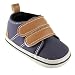 Luvable Friends Canvas Hook & Loop Boys Shoes (Infant), Navy, 0-6 Months M US Infant