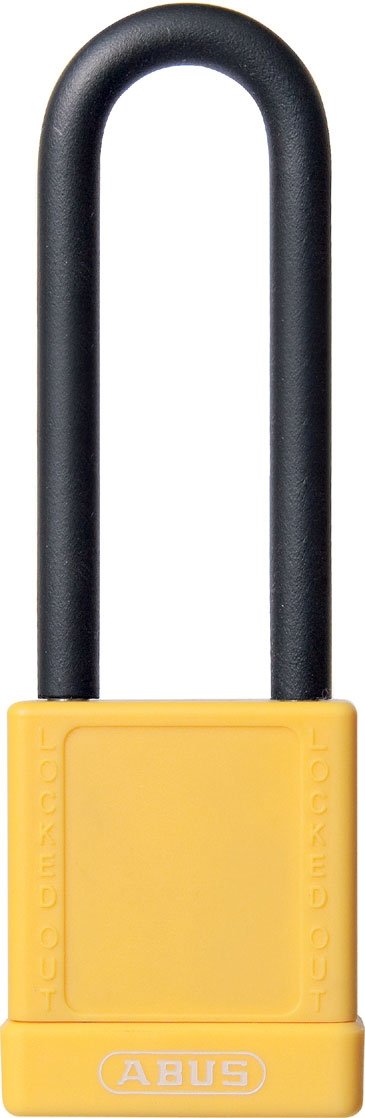 ABUS 74HB/40-75 KD Safety Lockout Non-Conductive Keyed Different Padlock with 3-Inch Shackle, Yellow