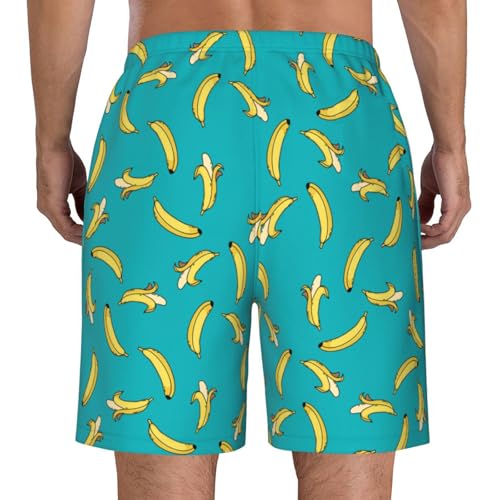 Cerburny Mens Swim Trunks with Compression Liner Men Beach Shorts Bathing Suit Quick Dry Printed Swimming Short with Pockets2