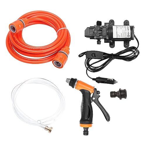 Terisass pompa wodna 12V elektryczna samochodowa wysokociśnieniowa pompa myjąca 130PSI 80W opryskiwacz samochodowy zestaw pompy paliwa do mycia narzędzie do czyszczenia uniwersalne