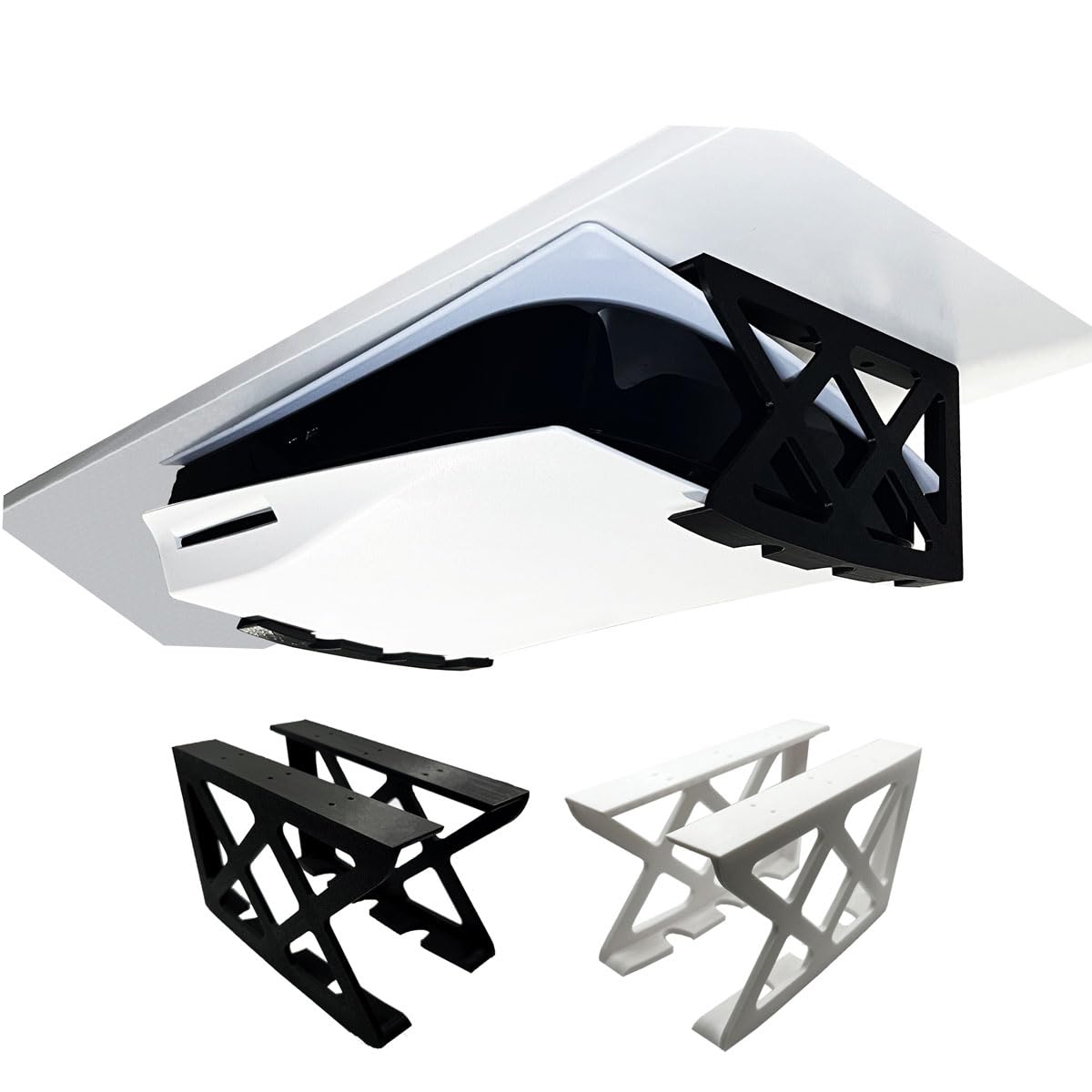 PS5 Supporto per Playstation 5 Disk Digital Sony Supporto da tavolo per console accessori di archiviazione Mount Gaming Setup (bianco)