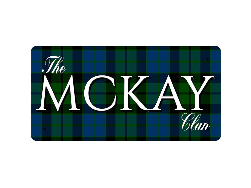 McMug - The Mckay Clan (Mckay Modern Tartan) - Metal Sign, Decorative Sign, 200mm x 100mm