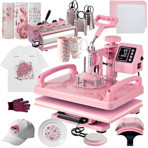 Hitgrand Heat Press 12x15 inch, Heat Press Machine for T-Shirts, 8 in 1 Heat Press with 30 OZ...