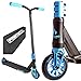 Chilli - Monopattino Pro Scooter Reaper Stunt Scooter, 110 mm, con manopole Odi e adesivo F26, Wave Blau + Odi