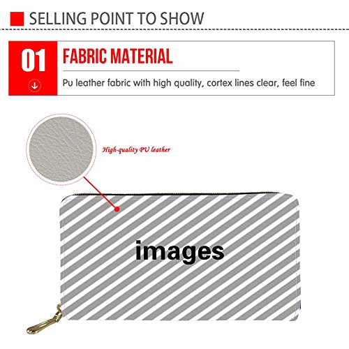 Chaqlin Ladies Leather Wallet Purse With Coin Pocket Zip Around High Capacity Birthday,Festival,Memorial Day,Valentine's Day Perfect Gifts For Girls #TOP2