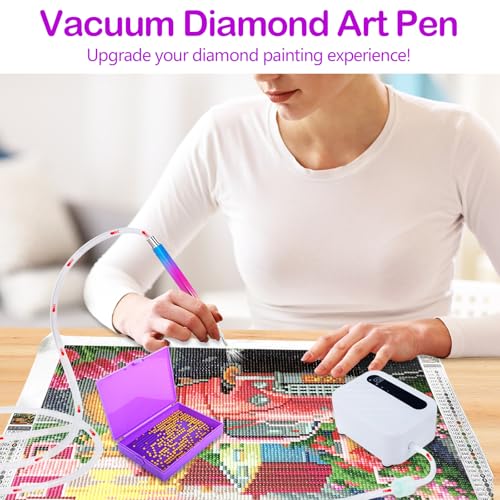 Electric Diamond Painting Pen, Vacuum Diamond Art Pen with Storage Tray, Diamond Art Accessories Pens Without Wax, Quiet and Long-Lasting for DIY 5D Diamond Art, Jewelry Craft by Mytagos - Image 8