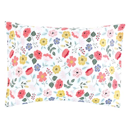 Image of Hudson Baby Unisex Baby Cotton Toddler Pillow Case, Modern Botanical, One Size