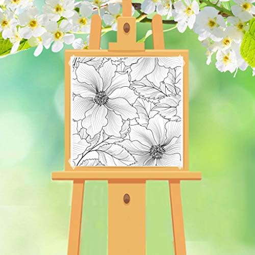 YFairy - Silicone Clear Seal Stamp, Flowers Background, DIY, Scrapbooking, Embossing Photo Album Decoration, Paper Card Making, Craft Handmade Gift