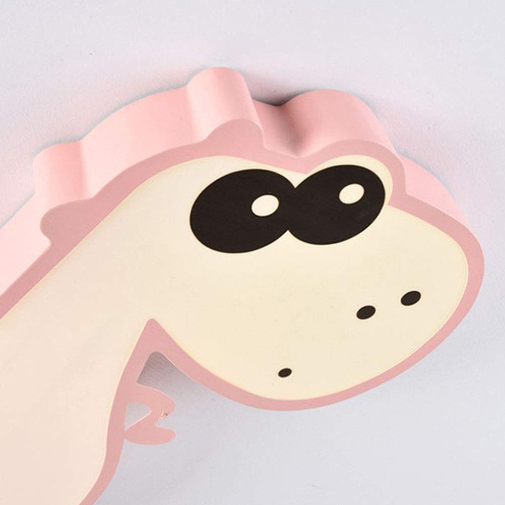 Lámpara de techo LED niños Lámpara de dinosaurio animal de dibujos animados Lámpara de habitación de niños de niña y niño regulable sin escalonamientos control remoto 32W ligero de techo dormitorio