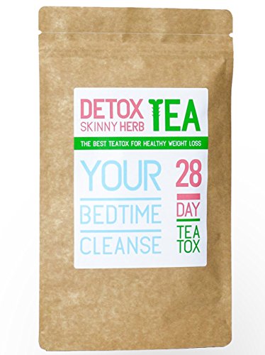 28 Days Bedtime Cleanse Tea : Detox Skinny Herb Tea - Effective Detox Tea, Support Natural Weight Loss Tea, 100% Natural
