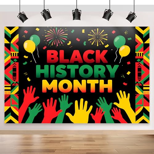 Black History Month Backdrop 70x43Inch, African American Heritage Festival Photography