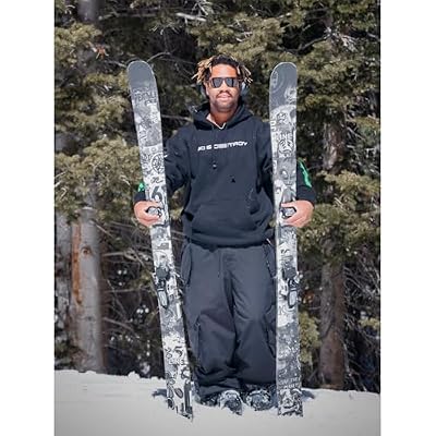 LINE Unisex Adult's Chronic 101 All-Mountain Freestyle Ski with Thick-Cut Sidewall Construction & Symmetric Flex Pattern - Durable Stable Versatile Snow Skis for Men & Women