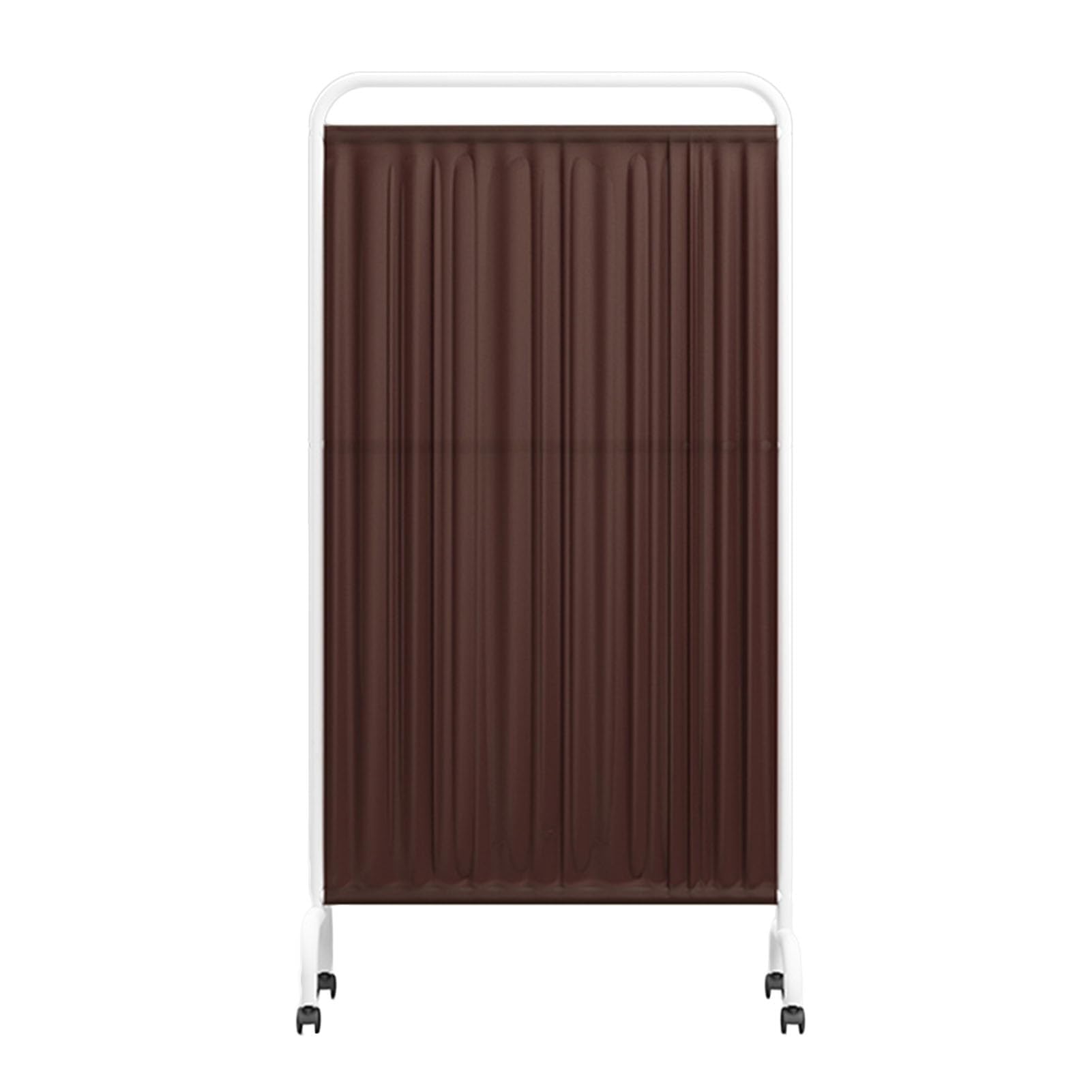 Mobile Medizinische Privatsphäre Bildschirm, 6 Fuß Hohe Tragbare Raumteiler Auf Rädern, Station/schönheitssalon/gesundheitshalle Stehende Türpartition(Size:2-Panel,Color:Brown)