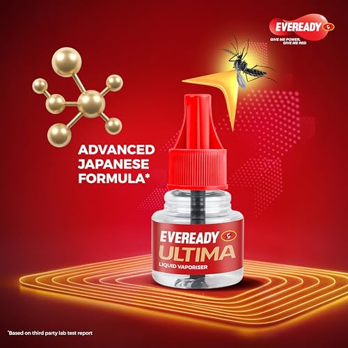 Image of Eveready Ultima Portable Mosquito Repellent Machine + Refill, India's 1st Rechargeable Liquid Vaporiser, 2-Mode Action, Up to 3 hrs Battery Backup, 100% Protection from Dengue, Malaria & Chikungunya