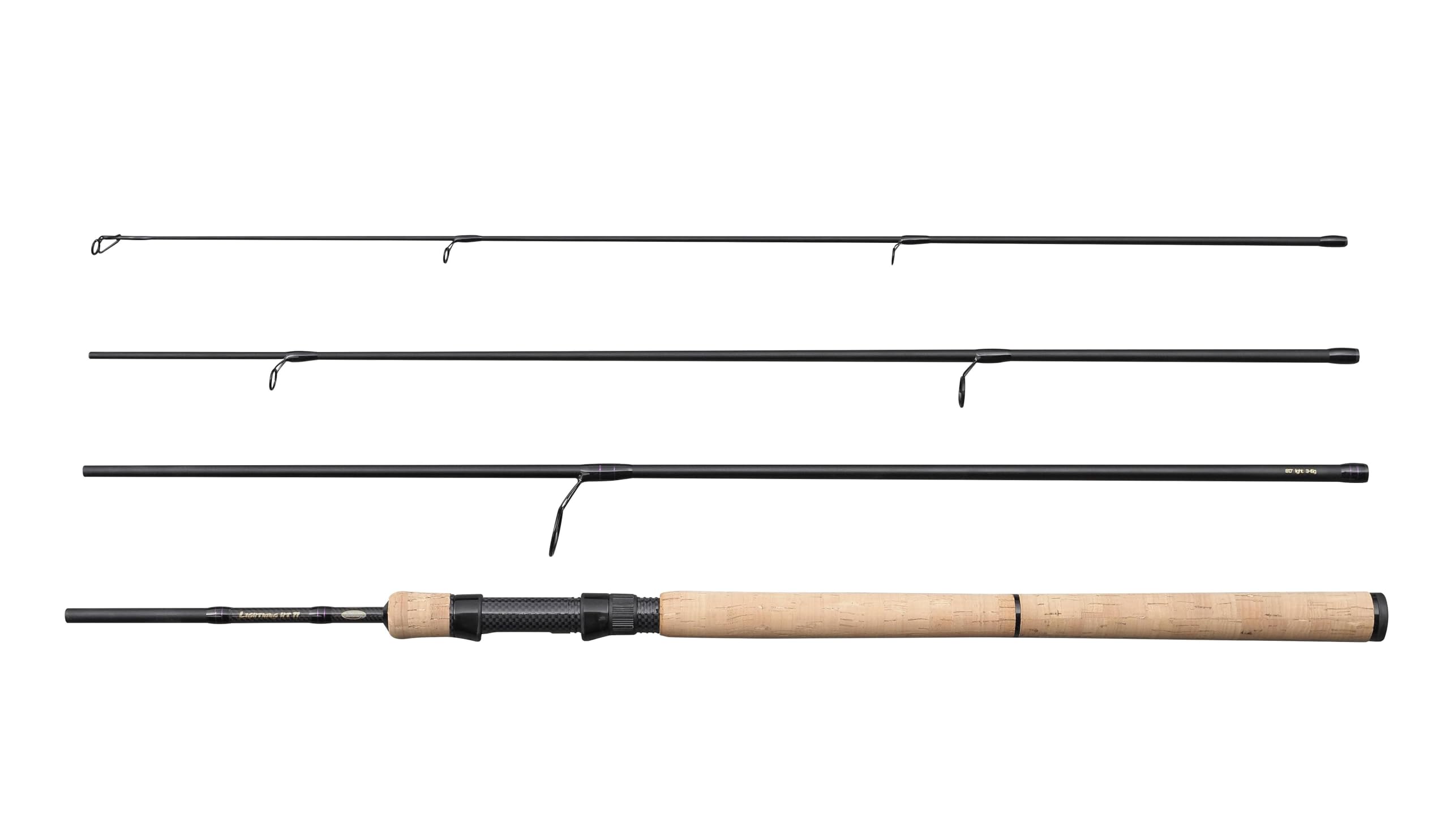 Berkley Lightning HT II Canne à pêche Spinning de Voyage- Légère en Carbone 24HD