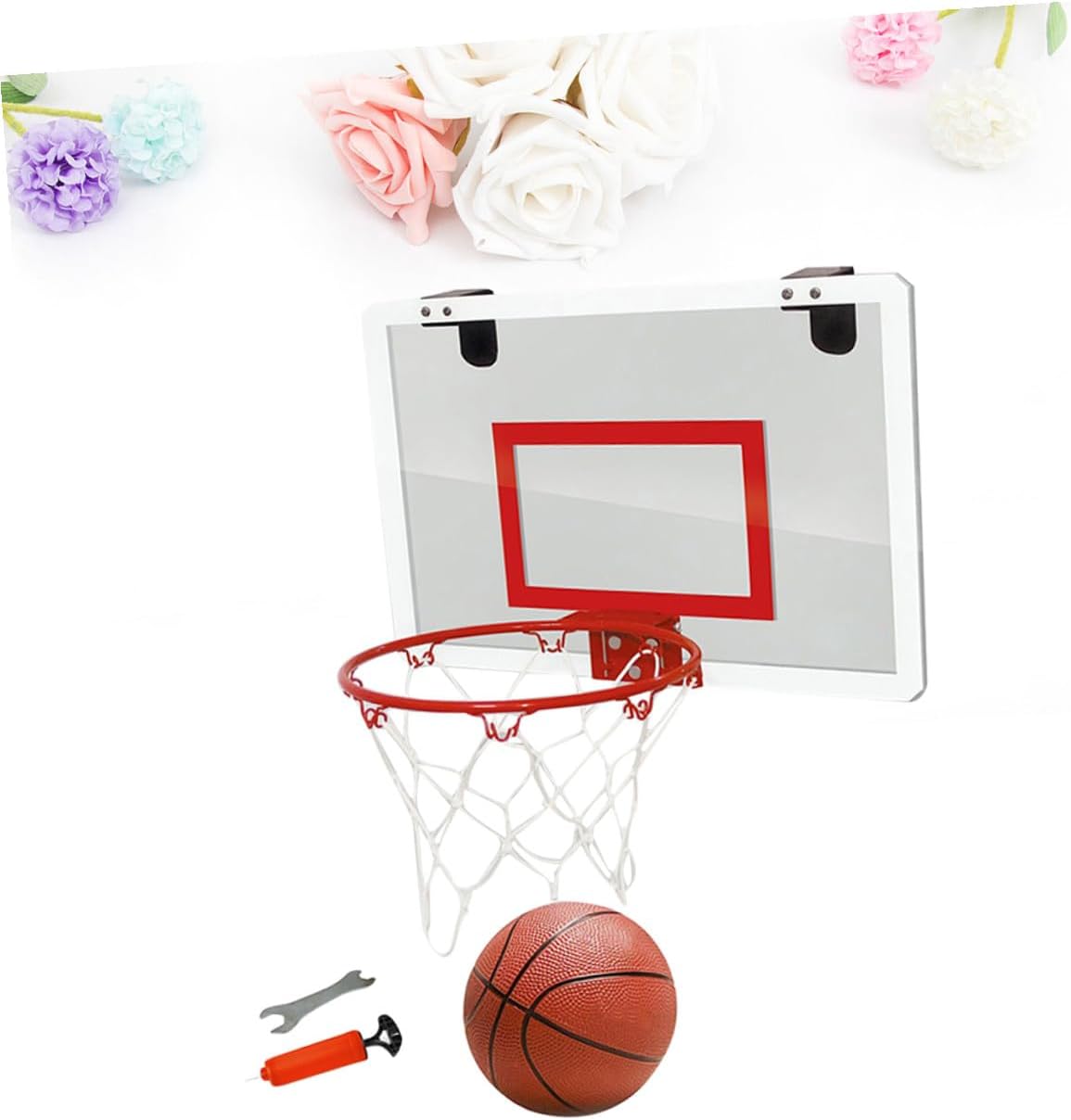 1pc Mini Door Hanging Basketball Board Transparent Suspension Backboard Sturdy Design for Indoor Use for Assembly Basketball
