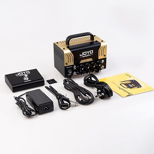 Miniatura 45 de JOYO Bass Mini Amp Head 50 W Preamplificador híbrido tubo amplificador de potencia cabeza con 3 bandas EQ y Bluetooth