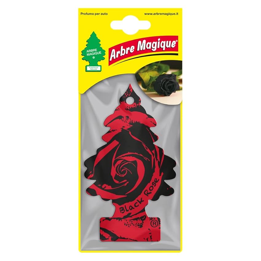 Immagine del prodotto Arbre Magique, Profumo Auto, Fragranza Black Rose, Profumazione Prolungata fino a 7 settimane