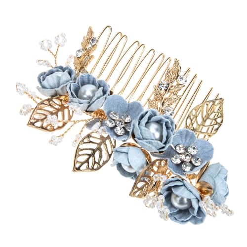 Healvian 花の髪飾り ヘアコーム ブライダル用 おしゃれな結婚式用アクセサ