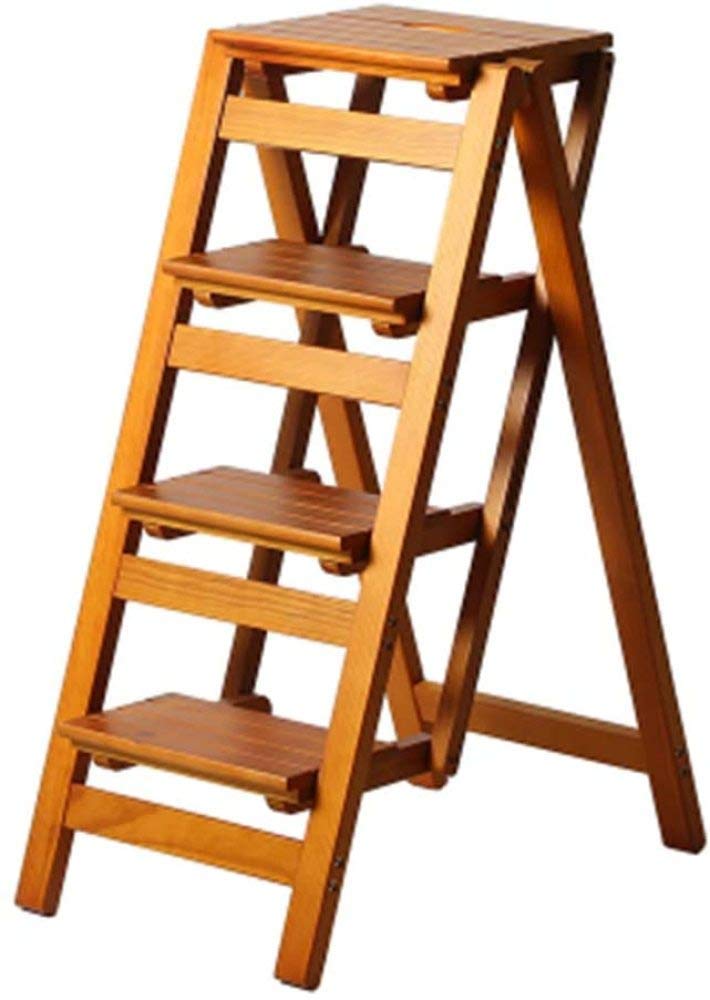 Supports de rangement multifonctionnels pliants avec tabouret échelle