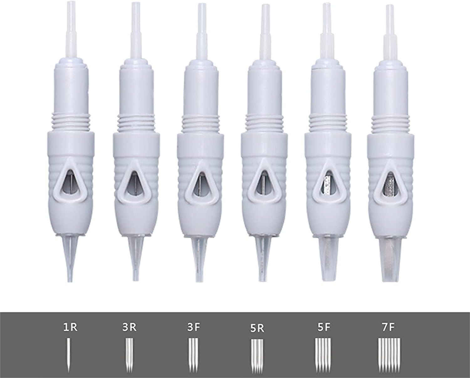 Kostech Microblading Cartridge Needle 3F, 5F, 7F for Charmant Device Permanent Makeup Machine Pen Tattoo Needle (Pack of 3, 7F)