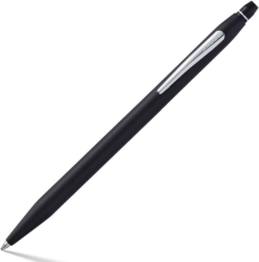 Cross Classic Century Black/Chrome Ball-Point Pen with Polished Chrome Plated Appointments