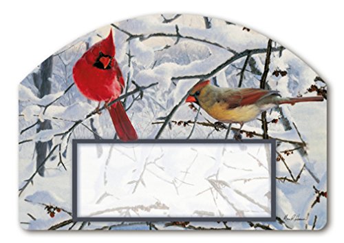 Magnet Works MAIL71012 Winter Morning Cardinals Yard DeSign