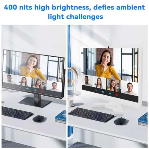 Image of 22 inch Touch Screen Monitor with Webcam FHD 1920x1080P Computer Monitor FreeSync HDR HDMI Ports Eye Care Frameless VESA Mount