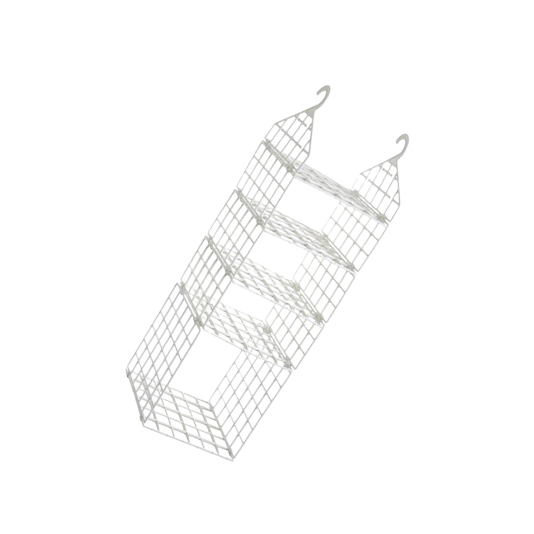 Organizador Multi Capas Plegable Blanco de Armario Colgante de PP