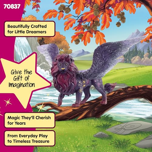 Image of Schleich Bayala - Moon Lion Toy Figurine - Kids Ages 5+ | 70837 | Unicorn Figurine, Fantasy Toy for Girls 5+, Magical Collectible, Screen-Free Imaginative Pretend Play, Fairy Animal Figure