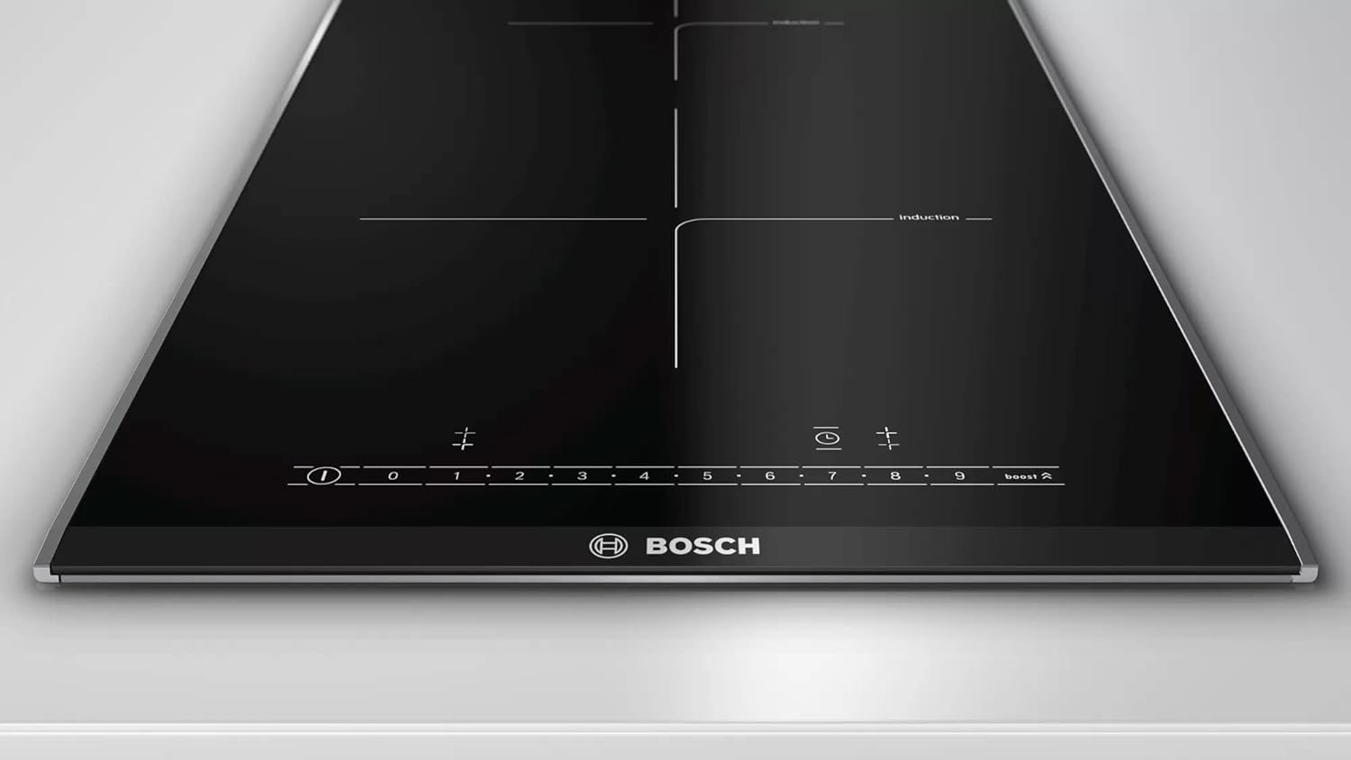 Bosch PIB375FB1E piano cottura Nero, Acciaio inossidabile Incasso A induzione Bosch PIB375FB1E piano cottura Nero, Acciaio inossidabile Incasso A induzione