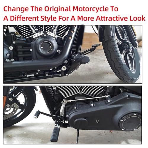 Kit leviers commandes avancées noires Harley Softail contre la fatigue