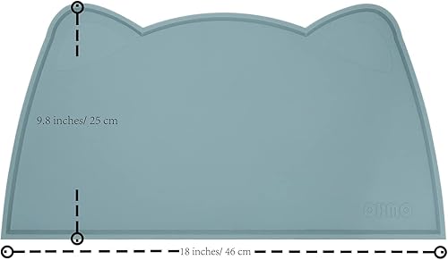 Miniatura 2 de Tapete de silicona para comida para gatos, tapete de alimentación de mascotas para el piso, antideslizante, impermeable, bandeja para agua para