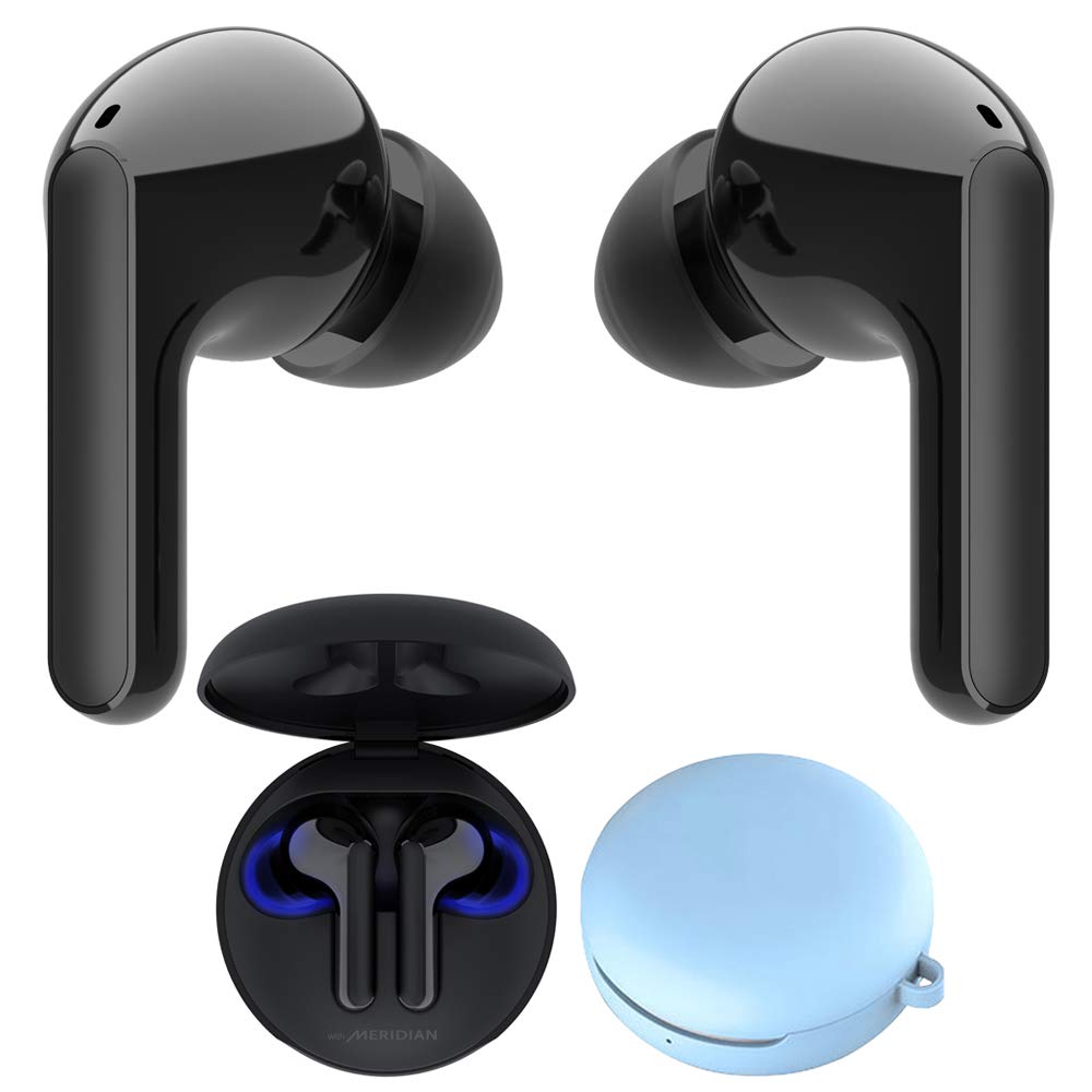 LG Tone Free HBS-FN6 True Wireless Earbuds Bluetooth Meridian Audio with UVnano Case Bundle with LG 
