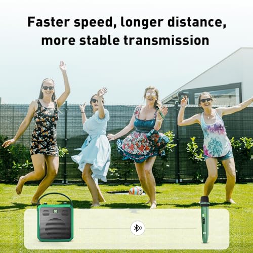 SHIDU-Bluetooth-Voice-Amplifier-50W-with-Wireless-Handheld-Mic-Wireless-voice-amplifier-for-Teachers-Meeting-Speech-Personal-Pa-System-Portable-Microphone-Speaker-with-4-Sound-Effects-for-parties