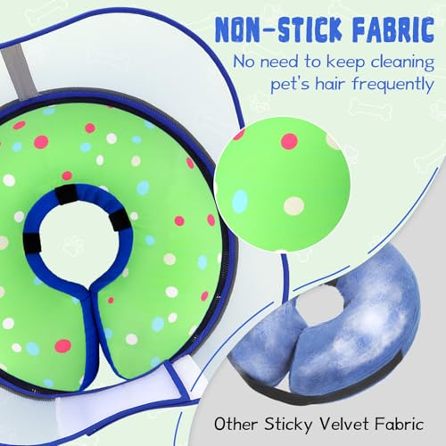Image of Elevated Inflatable Dog Cone Collar Alternative After Surgery, Dog Donut Collar, Soft Pet Cone to Stop Licking for Small Medium Large Dogs
