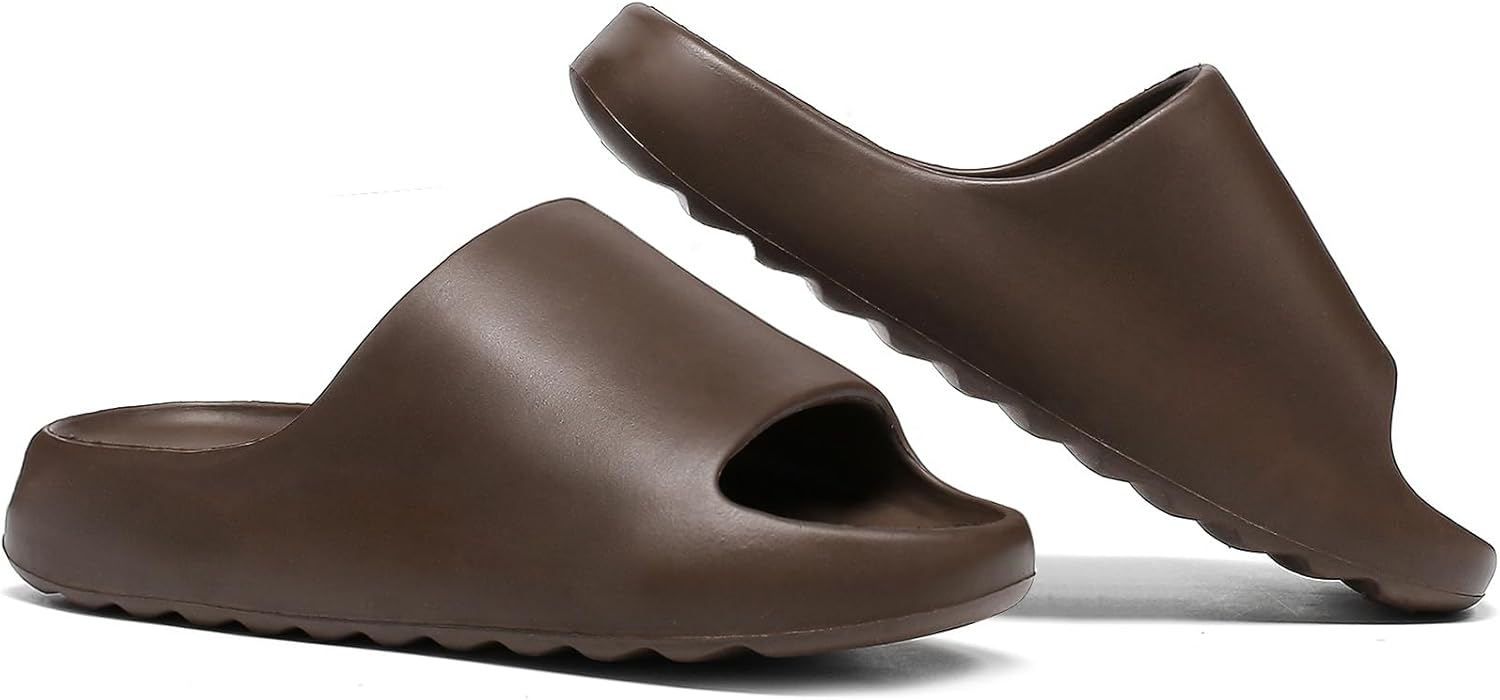 Cloud Slides for Women and Men, Platform Slides Slippers, Non-Slip Quick Drying Soft Lightweight Shower Shoes, Thick Sole Open Toe Slides Sandals for Indoor & Outdoor