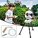 YIPONYT Automatic Badminton Serve Machine, Portable Automatic Shuttlecock Launcher Badminton Robot Shooting Machine for Indoor & Outdoor Training
