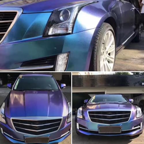 image for ATMOMO AuMoHall Purple to Lake Blue Glossy Metallic Chameleon Vinyl Wr