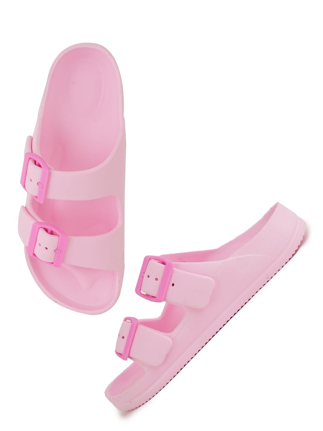 Boom Pink EVA Ladies Slippers with Anti-Skid Sole & Adjustable Buckles | Soft, Lightweight, and Washable Women’s Slippers for Rain, Home, Bathroom & Outdoor Walks (Pack of 1)-image-19