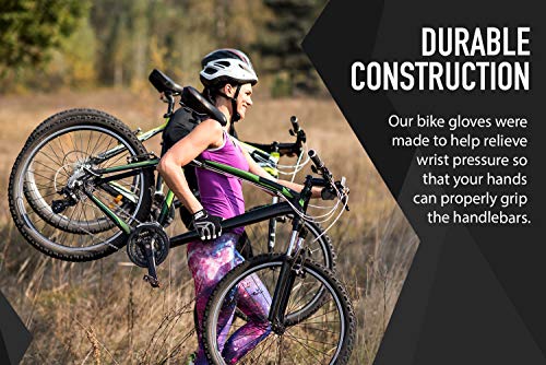 RIMSports Cycling Gloves for Women Womens Cycling Gloves Scooter Gloves Mountainbike Gloves Guantes de Bicicleta Bike Glove Bicycle Gloves Youth Mountain Bike Gloves Ride Gloves Gym Gloves - Thumbnail 4