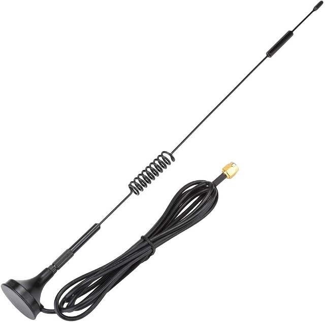 433MHz 10dBi Antenna, SMA Male Wireless Module High Gain 31cm Antenna with Magnetic Suction Base for TV Outdoor Signal Booster