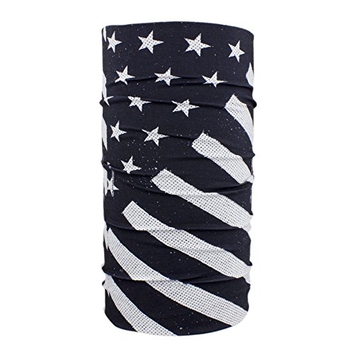 Motley ZANheadgear Drapeau Noir et Blanc Cache-Col Extensible pour Casque Moto