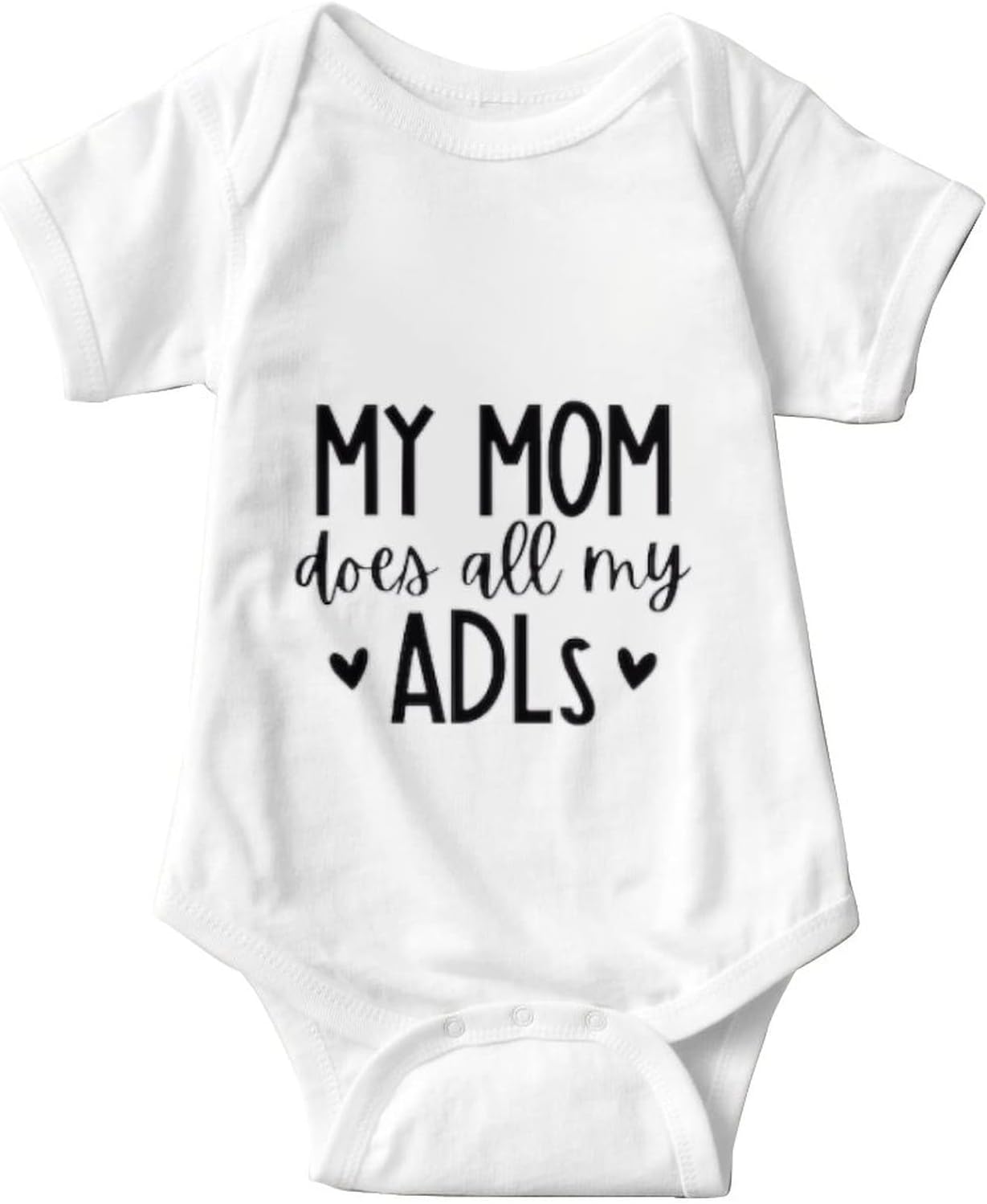 My Mom Does All My Adls Baby Girls Boys Newborn Newborn Short Sleeve Jumpsuit Onesie 3 Months