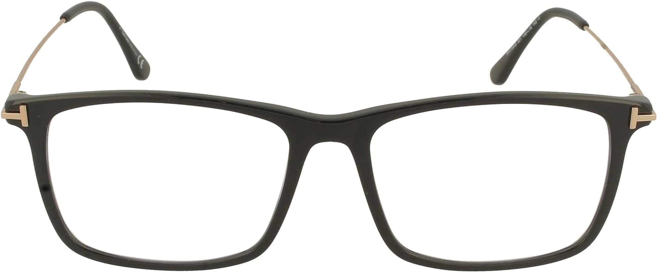 Amazon.com: Tom Ford Eyeglasses FT 5758 -B 001 Shiny Black, Rose 