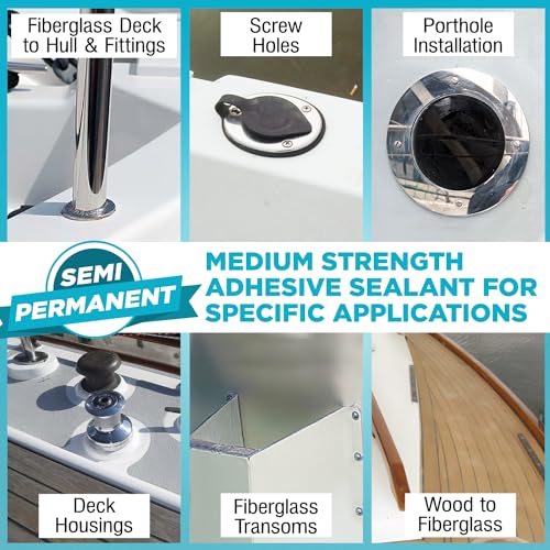 image for 3 oz Marine Adhesive Sealant 4000/4200 Fast Cure UV (White) - Sem-Perm